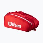 Wilson Super Tour Red 15PK borsa da tennis rossa