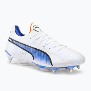 PUMA King Ultimate MXSG scarpe da calcio da uomo puma bianco/puma nero/blu glimmer/ultra orange PUMA King Ultimate MXSG scarpe da calcio da uomo puma bianco/puma nero/blu glimmer/ultra orange