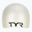 Cuffia da nuoto per bambini TYR Wrinkle-Free Silicone bianco