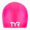 TYR Cuffia in silicone senza rughe rosa