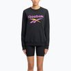 Felpa Reebok Identity Big Logo Fleece Crew donna nero/viola rave/ambra elettrica
