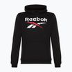 Uomo Reebok Identity Big Logo Fleece Hoodie nero/bianco/rosso vettore
