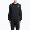 Felpa con cappuccio Reebok Identity Small Logo Uomo nero/bianco/rosso vettoriale