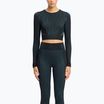 Reebok RBK Lab Seamless Crop a maniche lunghe da donna per l'allenamento, nero