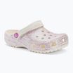 Crocs Classic Glitter Clog infradito per bambini bianco sporco