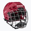 Casco da hockey CCM Tacks 70 Combo rosso