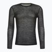 Uomo Smartwool Intraknit Merino 200 Crew manica lunga termica nero/bianco