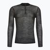 Uomo Smartwool Intraknit Merino 200 1/4 Zip termico a maniche lunghe nero/bianco