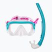 Mares Combo Keewee Junior kit snorkeling per bambini acqua/bianco/nero