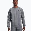 Felpa Under Armour Rival Fleece Crew Uomo grigio pece chiaro/onyx bianco