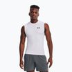 Canotta da allenamento Under Armour da uomo HG Armour Comp bianco/nero