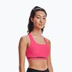 Reggiseno fitness Under Armour Crossback Mid cerise/cerise/nero