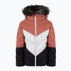 Giacca da sci Columbia Arctic Blast da bambino corallo scuro/squalo/bianco