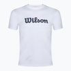 Maglietta da tennis da uomo Wilson Team Graphic bianco brillante script