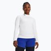 Under Armour Authentics CG Mockneck bianco/nero, manica lunga da allenamento per donna