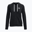 Under Armour donna Rival Terry FZ Felpa con cappuccio nero/bianco