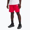 Pantaloncini da basket Under Armour Baseline 10In da uomo rosso/bianco