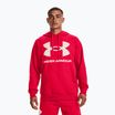 Felpa Under Armour Rival Fleece Big Logo HD da uomo, rosso/bianco anice