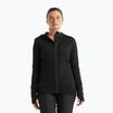 Icebreaker giacca trekking donna Quantum III Zip Hood nero