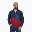 Felpa da uomo Patagonia Microdini 1/2 Zip P/O wax red trekking