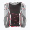 Salomon Advance Skin 12 gilet da corsa castelrock/alloy/fiamma di neon