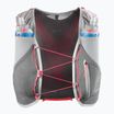 Salomon Advance Skin 5 Set gilet da corsa castelrock/alloy/fiamma di neon