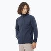 Felpa da trekking Salomon Lightwarm Full Zip uomo blu notte