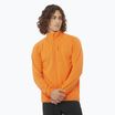 Felpa da trekking Salomon Lightwarm Full Zip da uomo in curcuma