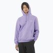 Felpa con cappuccio Salomon Logo Uomo viola tulipano