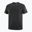 Maglietta da corsa Salomon Sense Aero Tee GFX nero/nero profondo da uomo