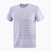 Maglietta da corsa Salomon Sense Aero Tee GFX da uomo, cielo cosmico/castoro