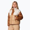 Piumino Columbia Pike Lake II Cropped canoa/ gesso/ cammello marrone da donna