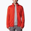 Felpa da uomo Columbia Park View Fleece FZ sail red heather trekking