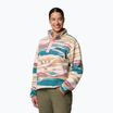 Columbia Helvetia II Printed Cropped Half Snap Felpa in pile da donna River Blue/Rogue Walleye