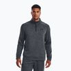 Under Armour Armour Fleece 1/4 Zip felpa da allenamento da uomo grigio pece/nero