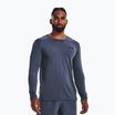 Under Armour Armourprint downpour grigio/nero da uomo a maniche lunghe per l'allenamento