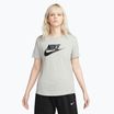 Maglietta Nike Sportswear Club Essentials Logo donna grigio scuro erica/nero