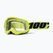 100% Occhiali da ciclismo Strata 2 giallo fluo/chiaro