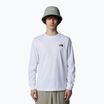 Maglietta a maniche lunghe The North Face Box Nse da uomo, bianco tnf