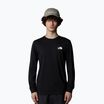Maglietta The North Face Box Nse a maniche lunghe da uomo, nero tnf