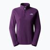 Felpa in pile da donna The North Face 100 Glacier 1/4 Zip ribes nero Viola