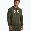 Felpa Under Armour Rival Fleece Logo HD da uomo di colore verde/bianco