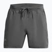 Pantaloncini da corsa Under Armour Lanch 5" sfoderati castlerock / castlerock / riflettenti da uomo