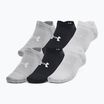 Calzini da allenamento Under Armour Essential No Show 6 Pack nero/nero/grigio alo