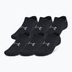 Calzini da allenamento Under Armour Essential No Show 6 Pack nero/nero/castano