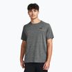 Maglietta da allenamento Under Armour Tech Textured castlerock/nero per uomo