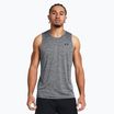 Maglietta da allenamento Under Armour Tech Tank uomo, colore nero/marrone