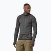 Felpa da trekking da uomo R1 Pullover Hoody grigio forgia con blu infinito