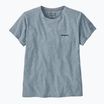 Maglietta termica da donna Patagonia P-6 Logo Responsibili-Tee blu