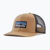 Patagonia P-6 Logo Trucker cap pesce palla temolo marrone